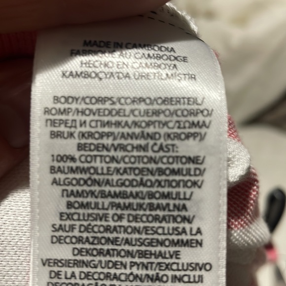 Ralph Lauren 6x faded red white stripe drop waist dress ruffled lace hem nwt - Picture 10 of 10